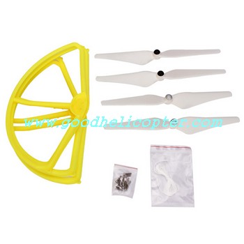 CX-20 quad copter parts Yellow color pack (blades + protection cover)